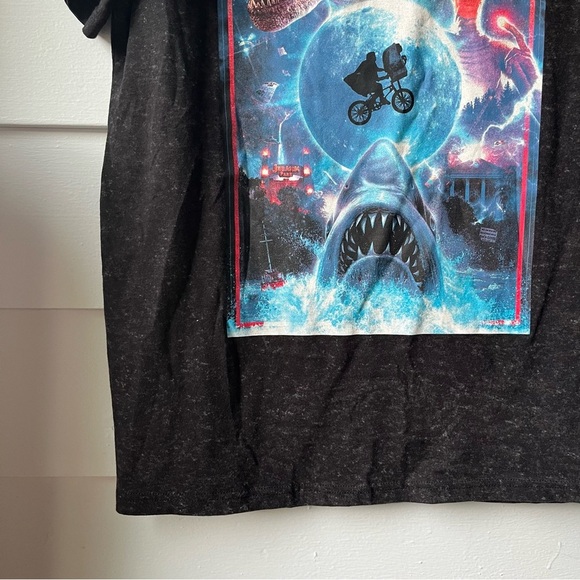 Jurassic Park, E.T., Back to the Future, Jaws Graphic T-Shirt Short Sleeve Tee - Picture 6 of 13
